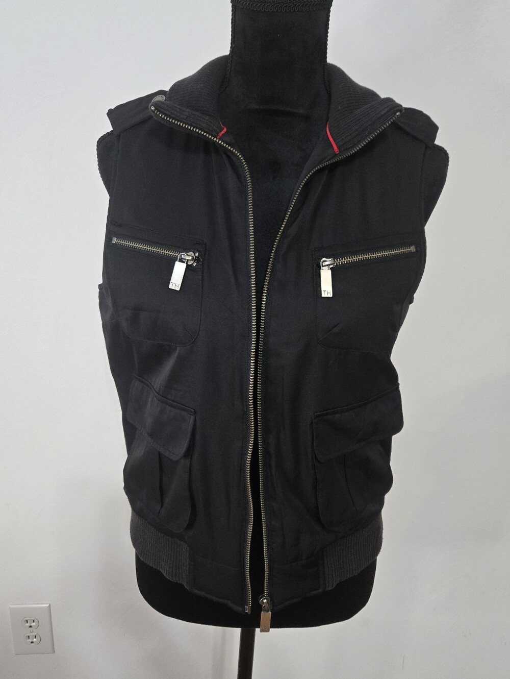 Tommy Hilfiger Black Utility Vest